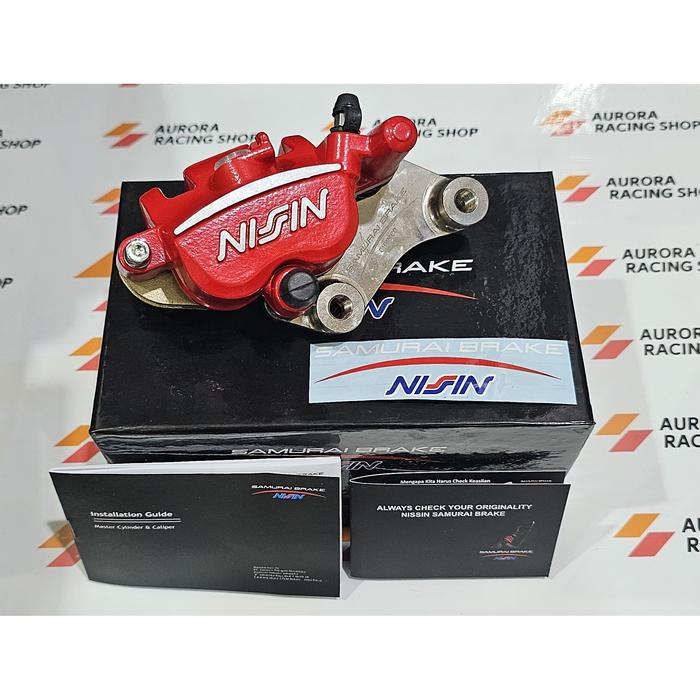 Gambar KALIPER DEPAN NISSIN SAMURAI RX KING NEW - SCORPIO - RED dari Aurora Racing Shop undefined Tokopedia