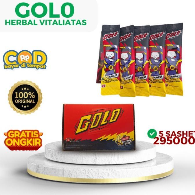 Gambar Golo Ginseng kemasan kotak dan Sachet Botanical Drink Rasa Royal Jelly Banana Mr GOLO original - isi3 dari intanmurn undefined Tokopedia