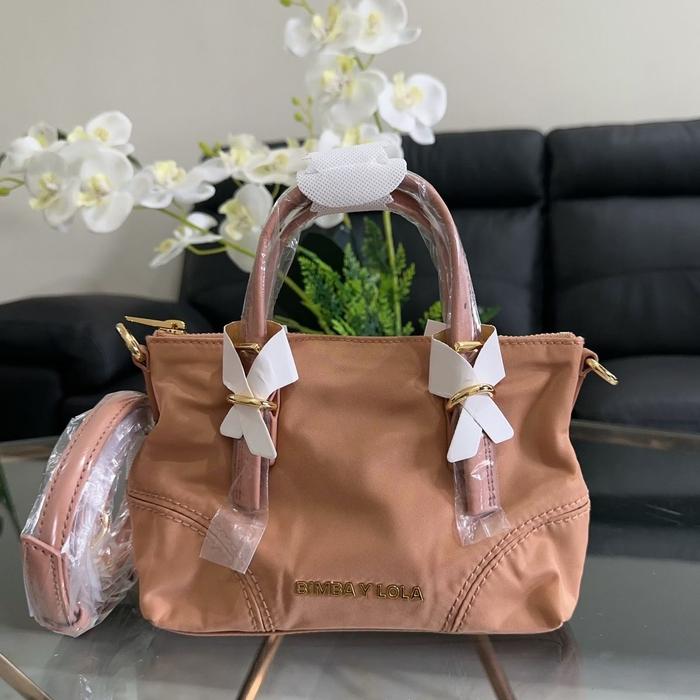 Tas Bimba Y Lola Pink Bag Jual TAS BIMBA Y LOLA MINI NYLON SHOPPER