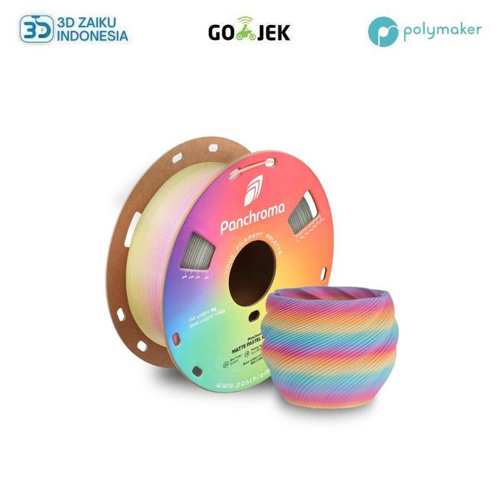 Gambar Polymaker Panchroma Gradient Matte PLA CoPE NEW Polyterra 3D Printer FIlament High Detail Low Tolerance - Pastel Rainbow dari 3D Zaiku Indonesia undefined Tokopedia