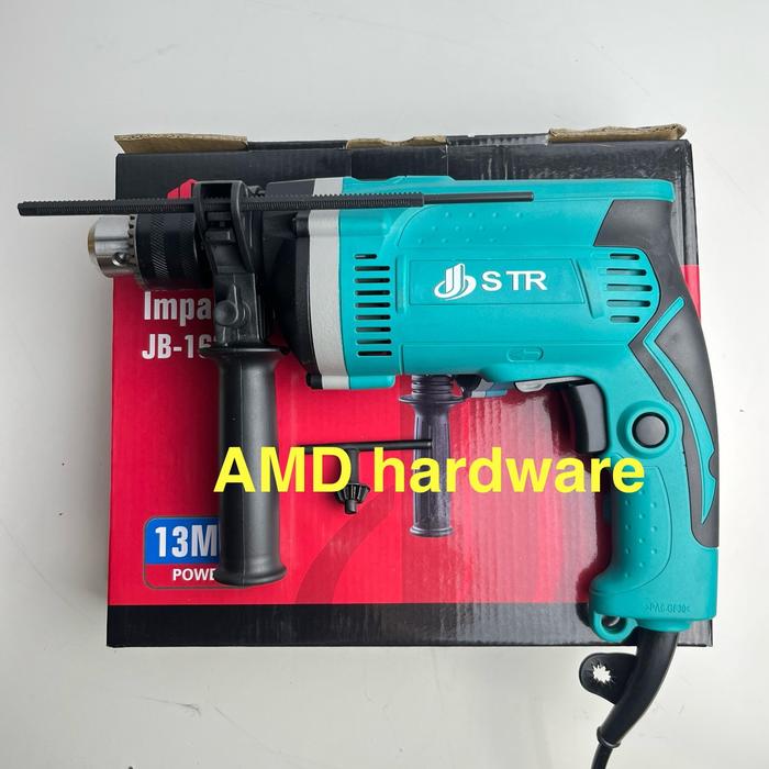 Gambar MESIN BOR TEMBOK BETON BESI IMPACT DRILL 13mm DOLIZ BA670 Bolak Balik - MERK STR 13mm dari AMD hardware undefined Tokopedia