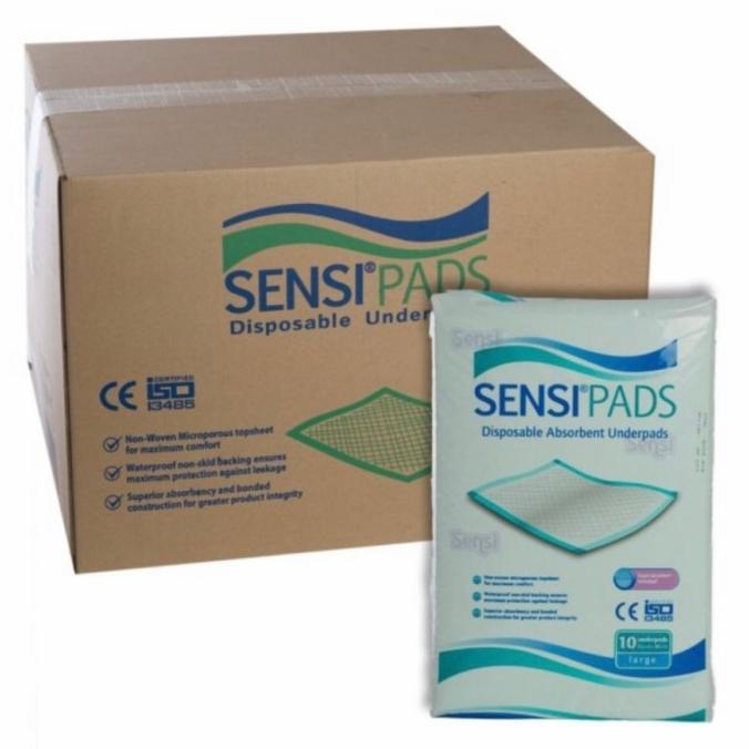 Gambar Terbaru 1 Dus Underpad Sensi / Sensipad 60x90 Alas Pipis Perlak PREMIUM Best Quality - 3 dus dari Healthy MK undefined Tokopedia