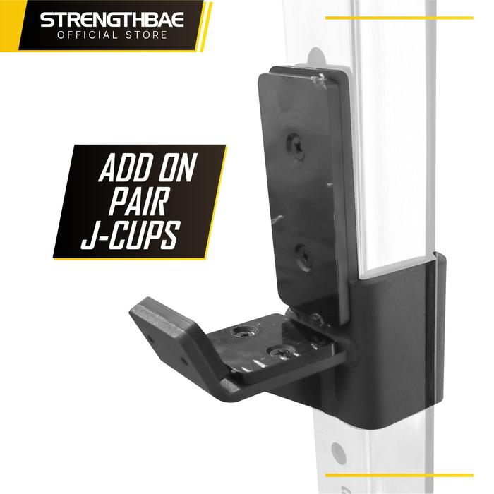 Gambar Single Tower Cable Machine Plate Loaded STRENGTHBAE Functional Trainer Wall Mounted Cable Crossover Pulldown Row Pushdown Mesin Kabel Gym - J-Cups Pair dari Strengthbae undefined Tokopedia