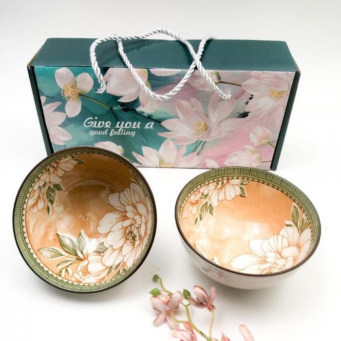 Gambar Hampers, Souvenir, Mangkok Jepang Set Premium - Isi 2 dari THKLine undefined Tokopedia