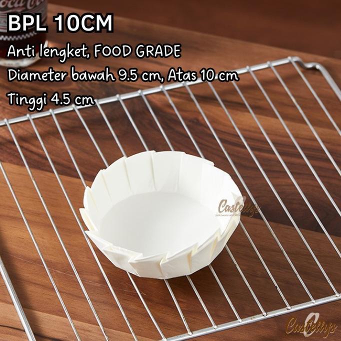 Gambar Kertas Loyang Lingkaran Baking Paper Basque Cheesecake Bolu Nonstick - 4 inch (10cm) dari Erlita Olshopp undefined Tokopedia