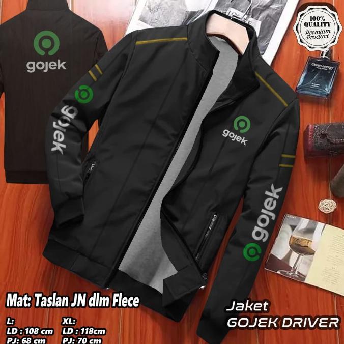 Gambar Jaket Driver Gojek Terbaru / Jaket Driver Parasut Custom Sablon Original Best Seller - Hitam, L dari Frisia undefined Tokopedia