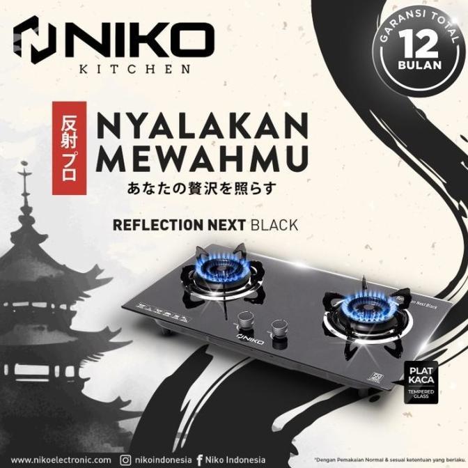 Gambar Niko Reflection Next Black Kompor Gas Tanam Kaca 2 Tungku Tempered Glass - Bisa Tanam & Meja - KOMPOR SAJA dari hilya cook undefined Tokopedia