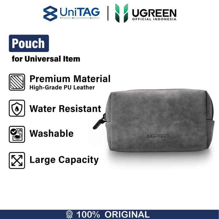 Gambar UGREEN Tas Organizer Storage Handbag Pouch Gadget Travel Bag Charger Kabel Powerbank Headset Harddisk OTG Flashdisk Dompet Waterproof - Pouch Black dari UniTAG Store undefined Tokopedia