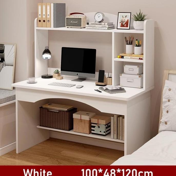 Gambar Ngetrend Art- Meja Belajar Serbaguna Meja Kantor Minimalis Meja Tulis Meja Kios Meja Kerja Multifungsi - B100CM(Putih) dari Ngetrend Art undefined Tokopedia