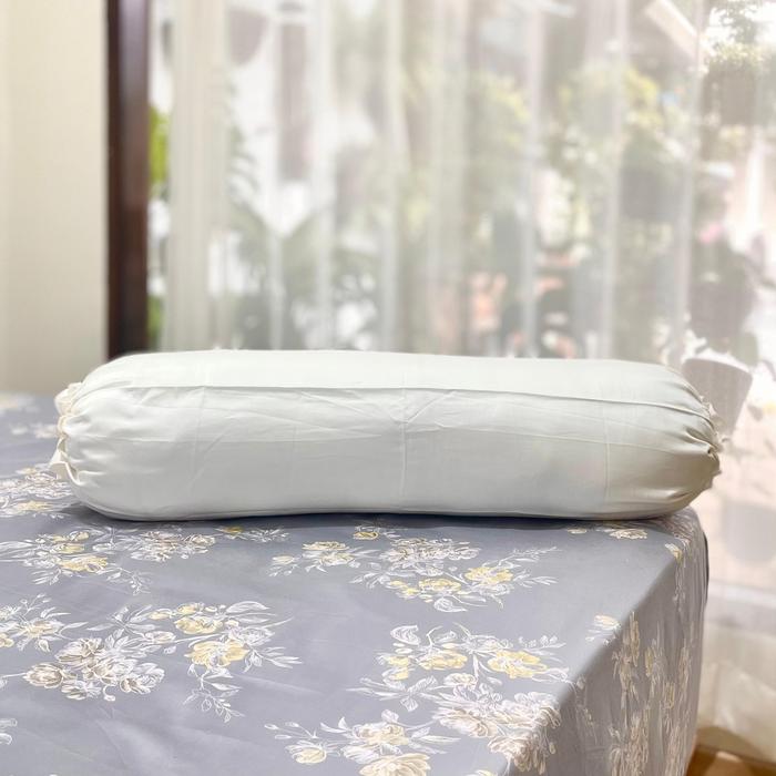 Gambar [SALE] Soulmate Sarung Guling Serat Bambu Sutra Lyocell 1pcs ukuran 35x100 - Broken white dari SoulmateBedsheet undefined Tokopedia