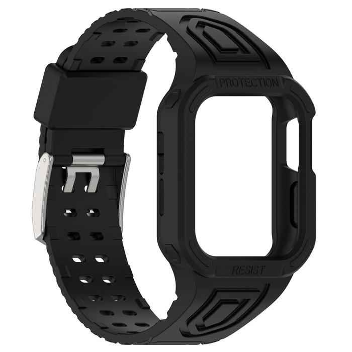 Gambar 2-in-1 Rugged Armor TPU Watch Strap Bumper Case for Apple Watch iwatch - Hitam, 49mm dari SLOVEY_NEW undefined Tokopedia