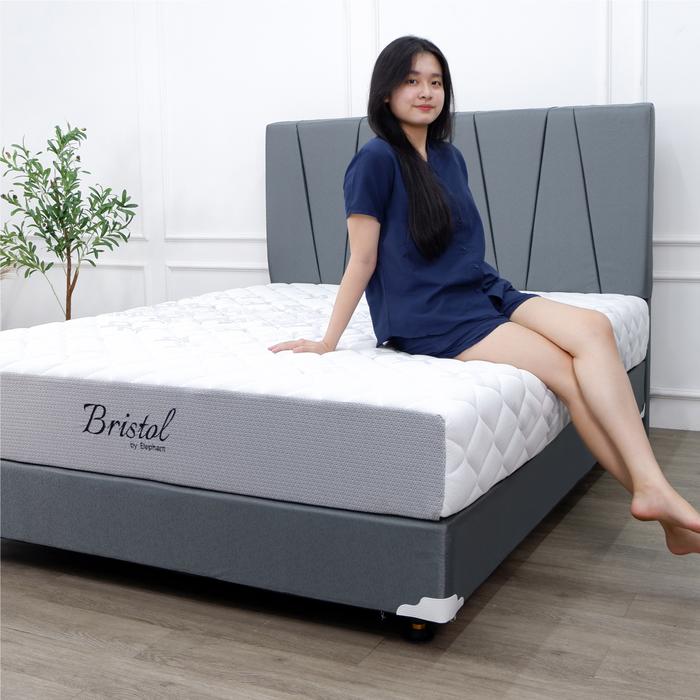 Gambar Elephant Kasur Orthopedic Bristol Komplit Set - 120 x 200 cm, Abu-abu dari Elephant Springbed undefined Tokopedia