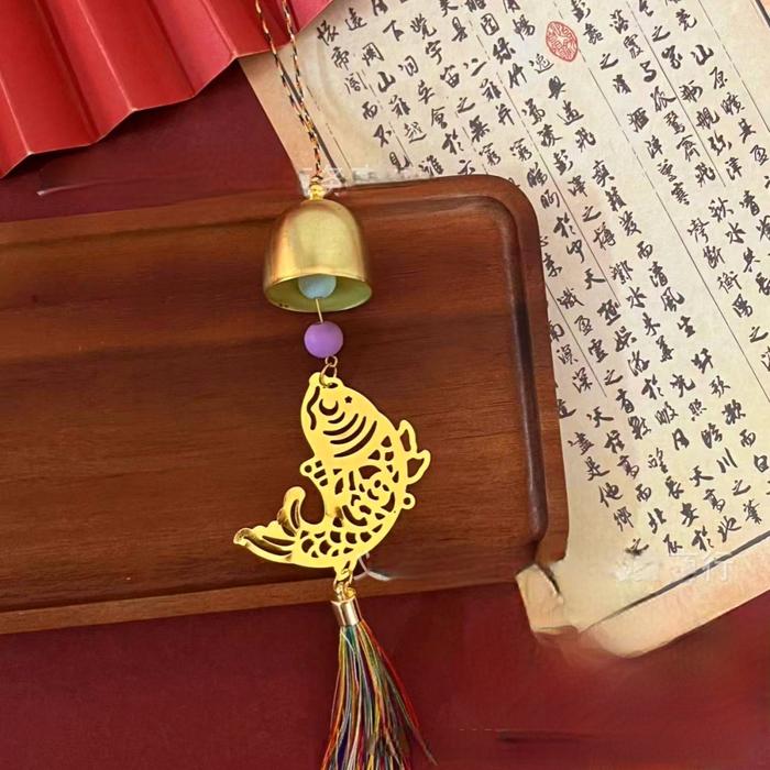 Gambar NEW Gantungan Imlek Wind Chime Lonceng Bel Emas Gold Bell Lucky Charm Gantungan Hoki Hiasan Sincia Bandul Murah Grosir - PC-07 dari MadisonShop undefined Tokopedia