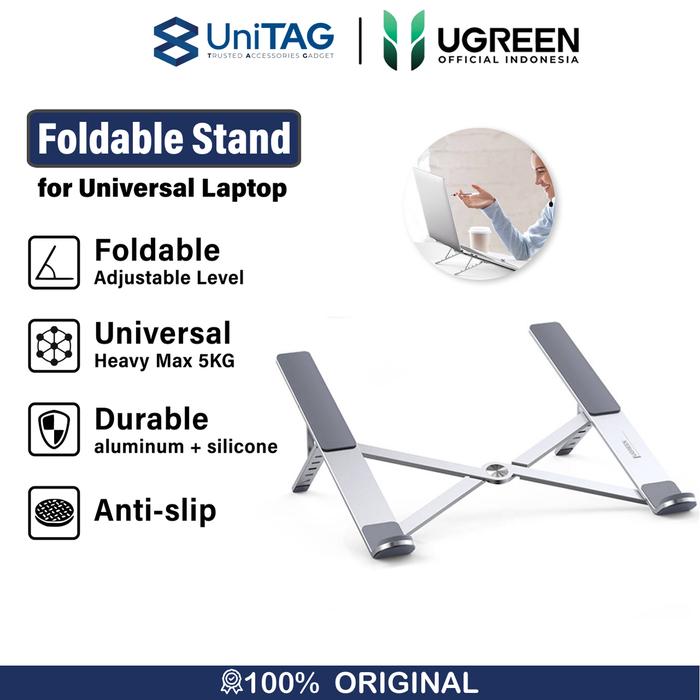 Gambar UGREEN Stand Laptop Holder Penyangga / Dudukan Almunium Portable - Adjustable dari UniTAG Store undefined Tokopedia