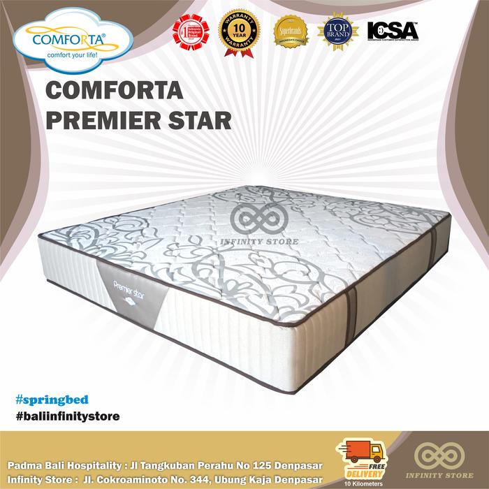 Gambar Kasur Springbed Comforta Premier Star Perfect Double Top - Mattress Only, 200x200 - 90x200 dari Bali.InfinityStore undefined Tokopedia
