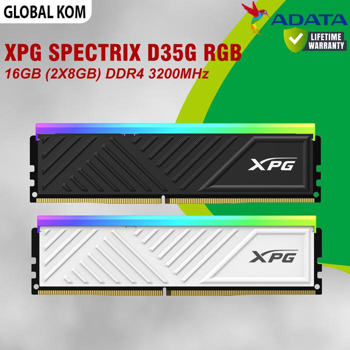 Jual ADATA XPG SPECTRIX D35G RGB 16GB (2X8GB) DDR4 3200Mhz Memori