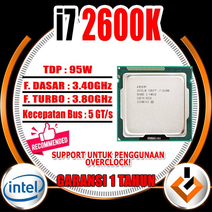 Gambar Processor Procesor intel core i7 2600 Socket LGA 1155 - I7 2600K dari GameONcomputer undefined Tokopedia