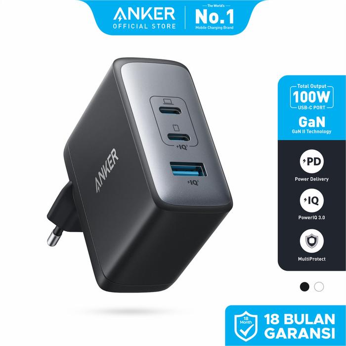 Gambar Wall Charger Anker 736 Super Fast Charging Nano II 100W - A2145 - Hitam dari Anker Official Bangka Belitung undefined Tokopedia