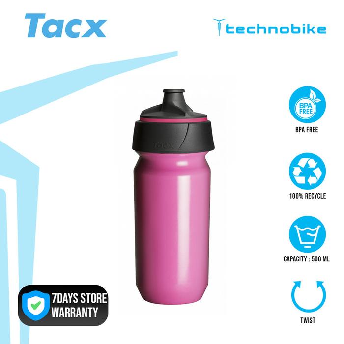 Gambar BOTTLE I BIDON TACX SHANTI TWIST 500ML ALL COLOR MADE IN HOLLAND - PINK dari Technobike undefined Tokopedia