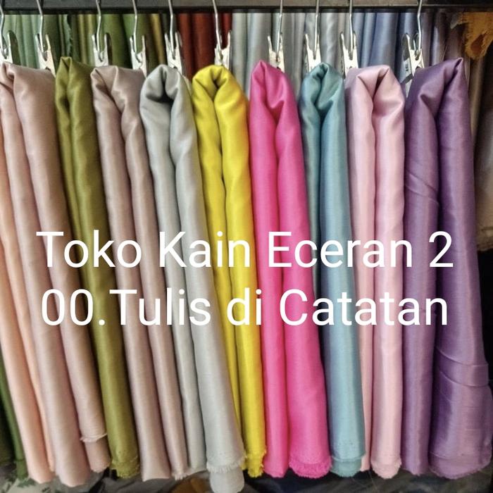 Gambar ½Mter VelVet Original Premium Kain Bahan Gaun Satin Dress ecer meteran - 00.TulisCatatan dari toko kain eceran2 undefined Tokopedia