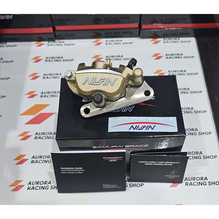 Gambar KALIPER DEPAN DISK 220 MM NISSIN SAMURAI JUPITER Z1 - VEGA ZR - GOLD dari Aurora Racing Shop undefined Tokopedia