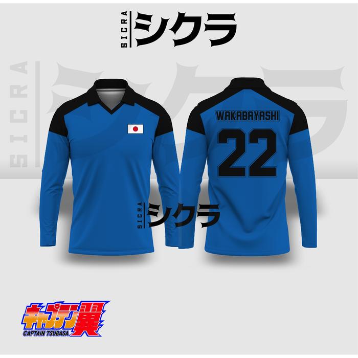 Gambar Jersey Anime Kiper Tsubasa All Japan Youth National Team Wakabayashi - ATASAN, XS dari Sicrastore undefined Tokopedia
