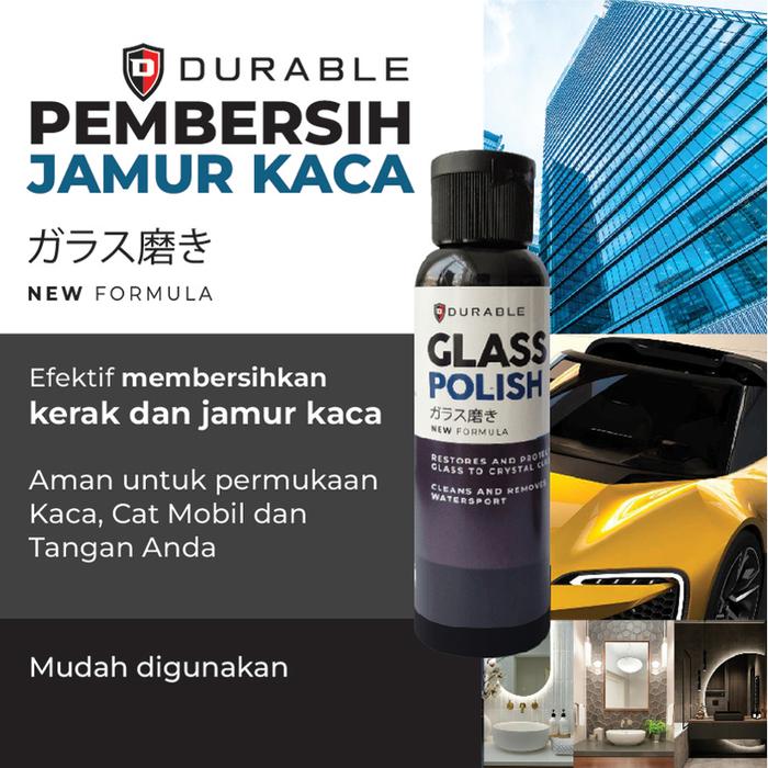 Gambar Durable Glass Coating Polish Kaca Mobil Anti Jamur Kaca Air Talas Obat - Polish 100gr dari Durable Indonesia undefined Tokopedia