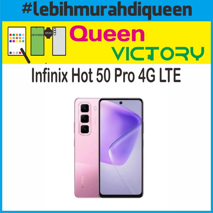 Gambar Infinix Hot 50 Pro 4G LTE 8/256 Garansi Resmi INFINIX INDONESIA - Merah Muda dari Queen Marina undefined Tokopedia