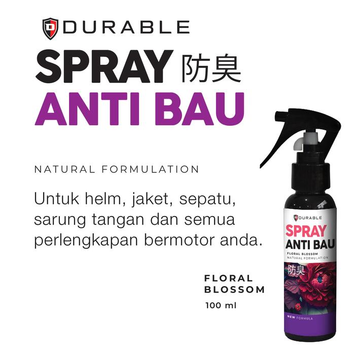 Gambar Durable Parfum Helm Anti Bakteri Penghilang Bau Hel Jaket Car Sepatu - 100ML Floral dari TDC Variasi undefined Tokopedia