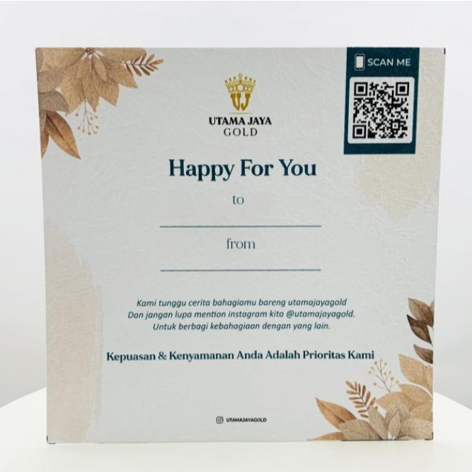 Gambar Kartu ucapan Gift Card Happy For You dari Utama Jaya Gold undefined Tokopedia