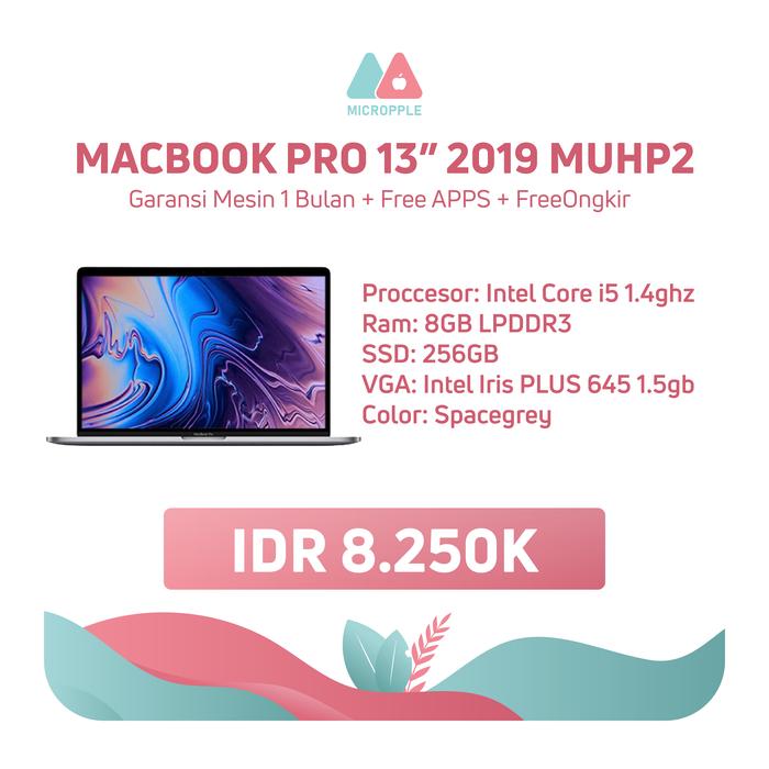 Jual Macbook Pro 2019 Touchbar MUHP2 256gb Fullset Murah Meriah