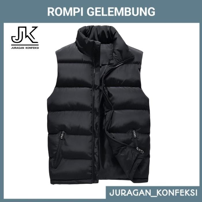 Gambar Rompi Gelembung Tahan Air - Rompi Puffer - Rompi Musim Dingin - Hitam, M dari Juko Store undefined Tokopedia