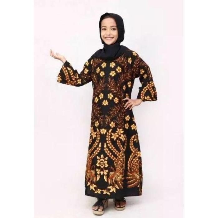 Gambar (.) Gamis Batik Anak - Umur 3 sampai 10 tahun - gamis batik Pekalongan - bisa ecer motif terbaru - Emprit kuning, M 3-4tahun dari Bruscco colection undefined Tokopedia
