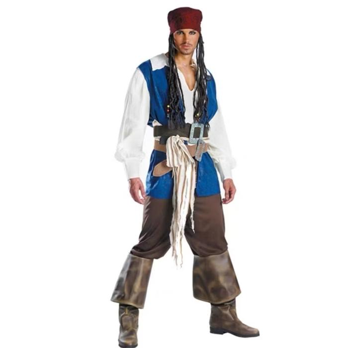 Gambar jack sparrow pirates of the caribbean man eonen adult costume | kostum bajak laut pria wanita dewasa - Man, M dari Vinjoshop undefined Tokopedia