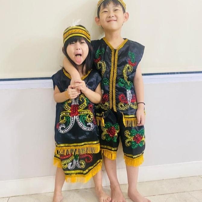 Gambar Baju adat dayak anak // baju adat kalimantan timur anak - 6, Perempuan dari amransyah21 undefined Tokopedia