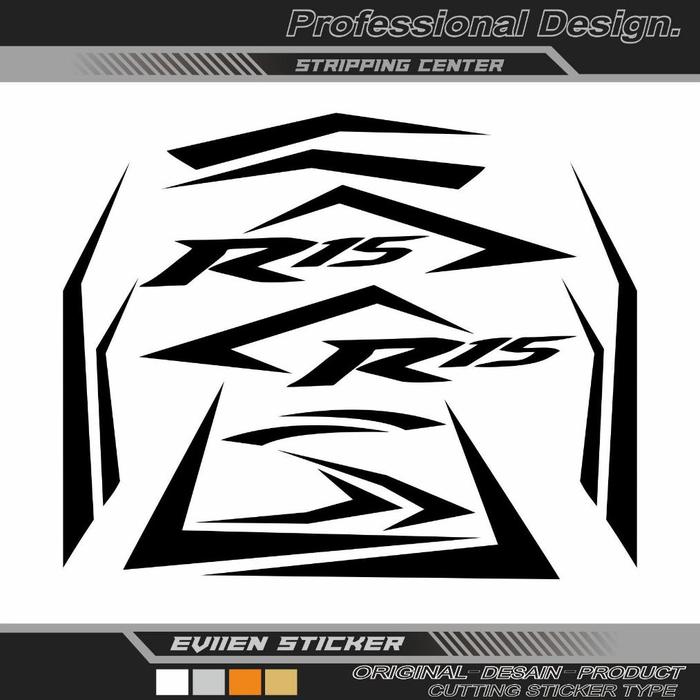 Gambar Striping R15 V3 Cutting Sticker Kode R15-02 List Simpel Elegant - Hitam, Potong dari Meyca Store Moto undefined Tokopedia