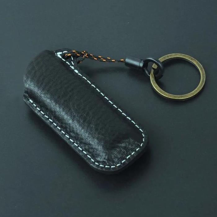 Gambar Diskon High Leather Handmade Keychain Holster ExplosionProof Gas Lighter Protect Case Bic Lighters Reusable Leather Cover dari Lastmo Store undefined Tokopedia