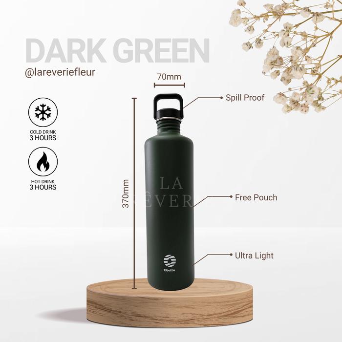 Gambar FJBOTTLE - Botol Minum Tumbler Olahraga 2000ml Stainless Steel Sport Water Thermos Bottle Jumbo - Dark Green dari lareveriefleur undefined Tokopedia