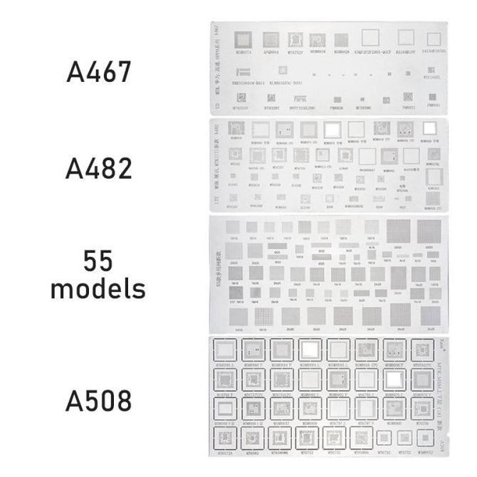Gambar 4PCS PLAT BGA UNIVERSAL CETAKAN UNIVERSAL CETAKAN IC CPU PLAT AMAOE BGA / STENCIL PLAT BGA UNIVERSAL AMAOE (ASTON) - 4PCS/Set dari ASTON PLUS undefined Tokopedia