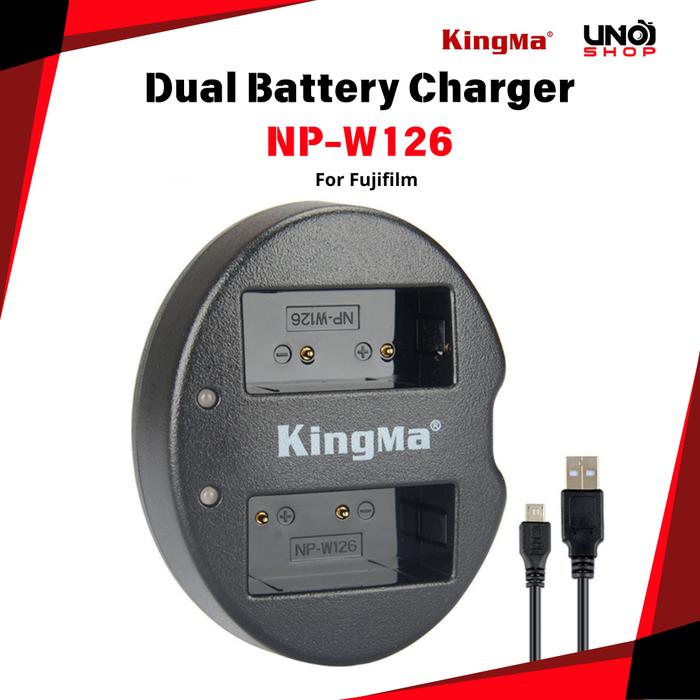 Jual Charger KINGMA NP-W126 for fujifilm XA3 XA5 XA10 XT10 XT20
