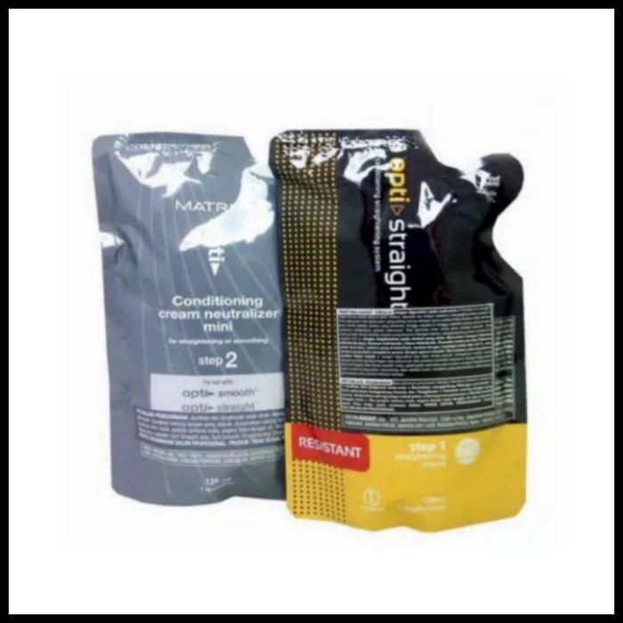 Gambar Obat Pelurus Rambut / Smoothing Matrix Opti Straight (1 Pasang) - RESISTANT dari camhastore undefined Tokopedia
