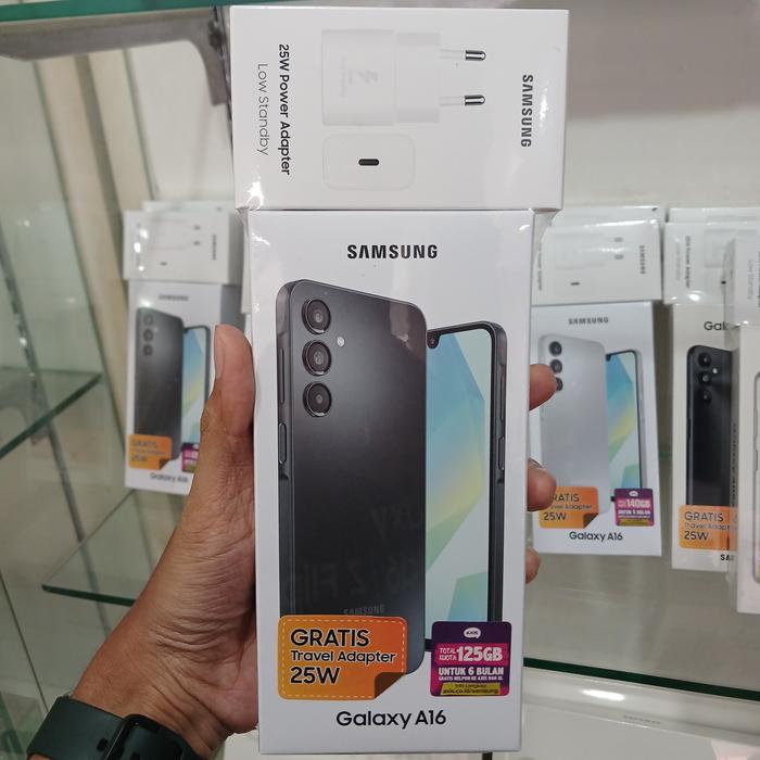 Gambar SAMSUNG GALAXY A16 LTE 8/128 8/256 Garansi Resmi - Hitam, 8/128 GB dari Shakeel Cellular undefined Tokopedia