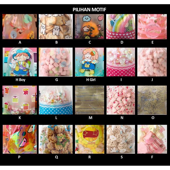 Gambar HX155 [50 pcs] Plastik Bingkisan Souvenir Hadiah Snack Kue Ulang Tahun - 13x19 cm dari Dipilih Dipilih_NEW undefined Tokopedia