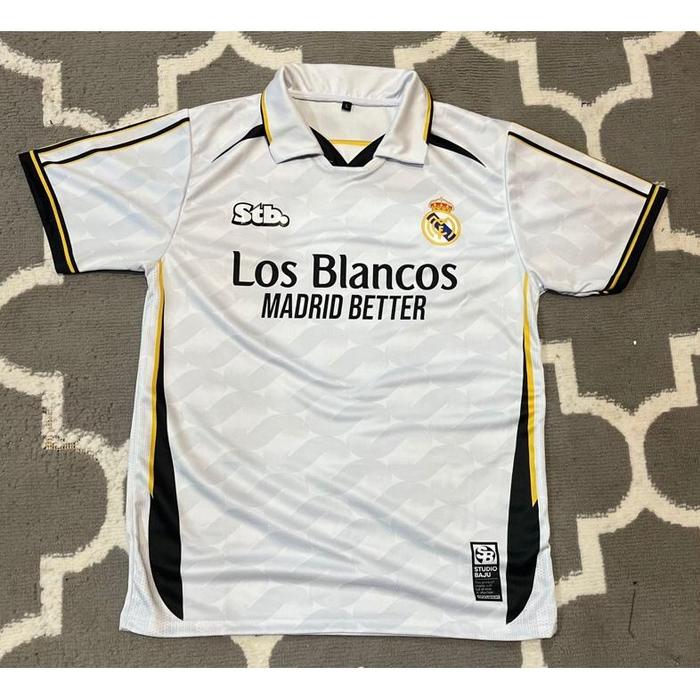 Gambar (.) STB JERSEY FANTASY REAL MADRID RETRO/JERSEY CLASIC/JERSEY VINTAGE/JERSEY RETRO/JERSEY FANTASY - Putih, S dari Blinksport undefined Tokopedia
