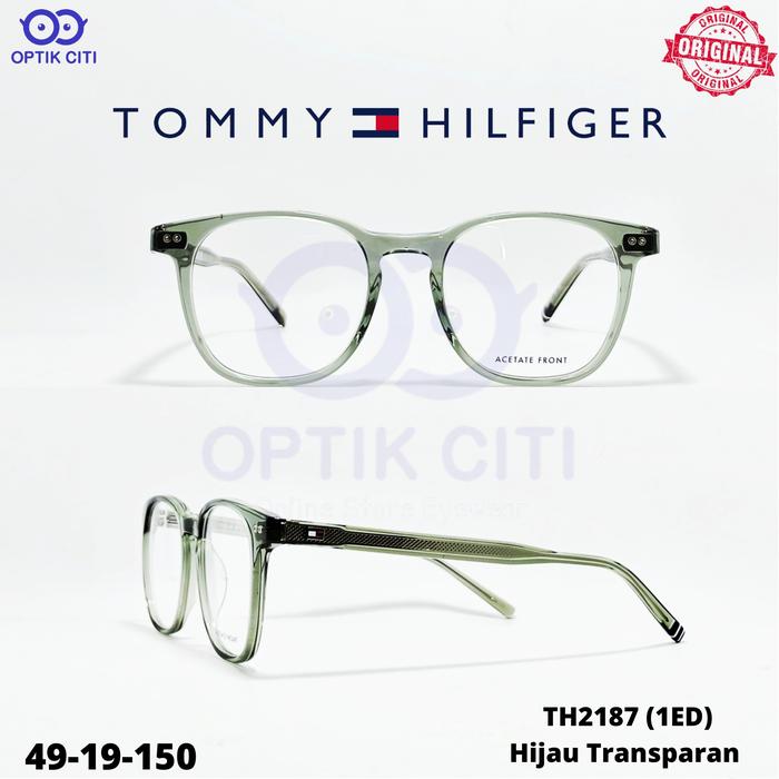 Gambar Frame Kacamata Pria / Wanita Tommy Hilfiger 2187 Original - Hijua Trans  dari Optik Citi Eyewear undefined Tokopedia