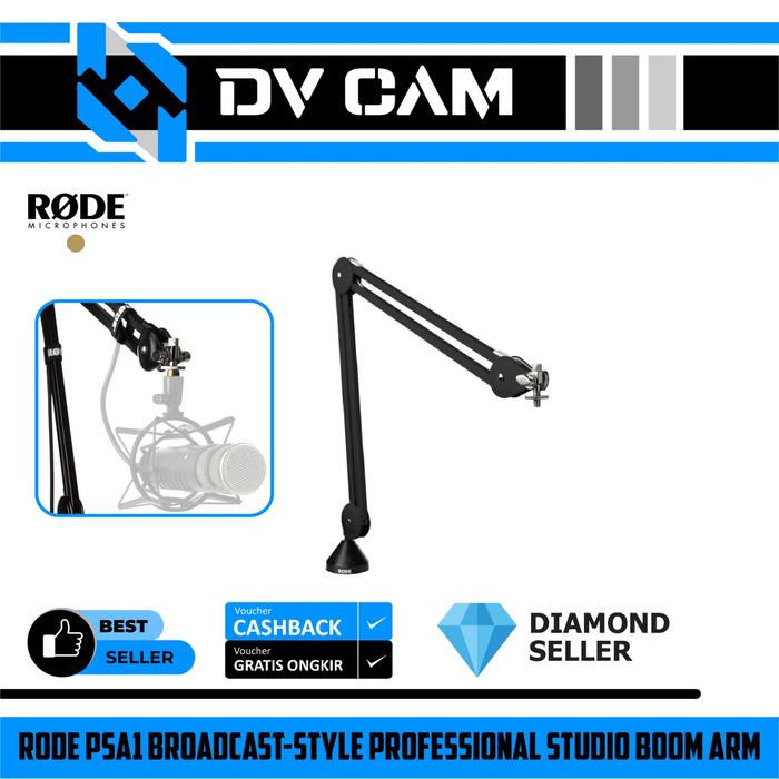 Gambar Rode PSA1 Broadcast-style Professional Studio Boom Arm - TANPA PAKET dari Dv Camera undefined Tokopedia