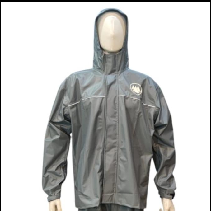 Gambar Jas Hujan Motor / Raincoat ZLATAN  Erenic Anti Bocor Tebal Waterproof PVC Origininal Terlaris NOT EIGER NOT CONSINA - Abu-abu, L dari ZLATAN ADVENTURE STORE undefined Tokopedia