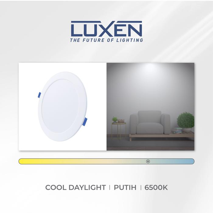 Gambar Luxen Downlight LED Galaxy Inbow Bulat 7 Watt Cahaya Putih, Kuning dan Neutral White - Putih dari Luxen Indonesia_NEW undefined 5 Tokopedia