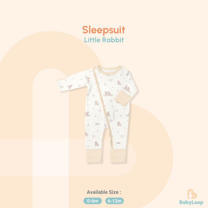 Gambar Baju Bayi - Sleepsuit Tencel - Baby Loop - Little Rabbit, 6-12 bulan dari tuhfah .com undefined Tokopedia