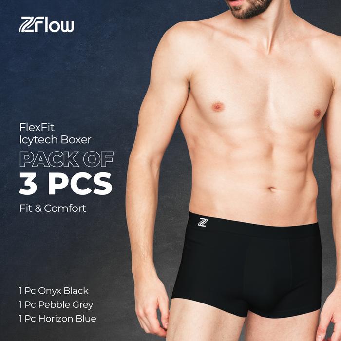 Gambar Celana Dalam Pria / Underwear - Mulberry Silk Fabric | Honeycomb Air Antibacterial Technology - FlexFit Boxer | M / L / XL - 3pcs | ZFlow - 3 Colors, M dari ZFlow Indonesia undefined Tokopedia